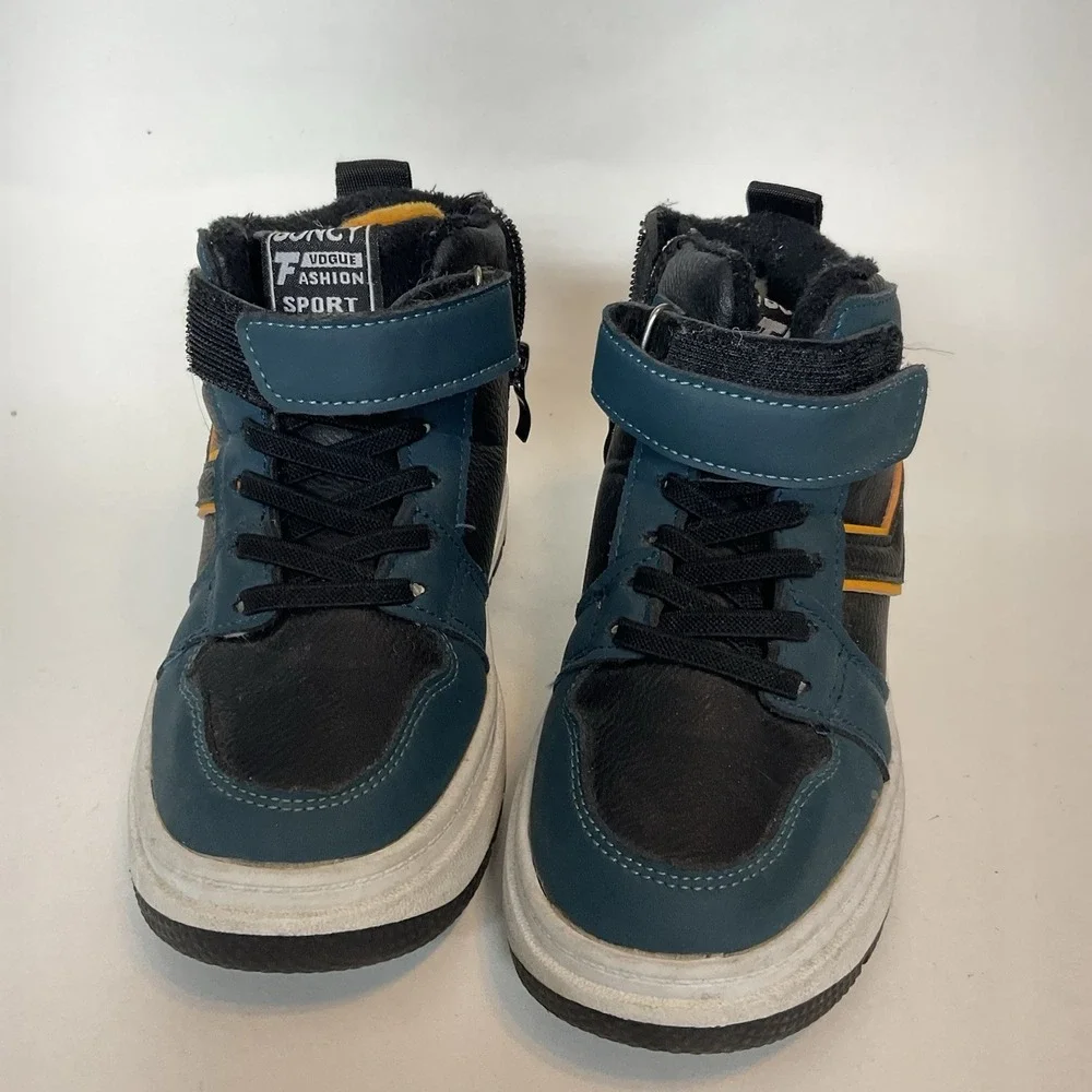 Kids Youth Novice High Winter Snow Boots Kids Size 12 (28)‎ Teal Yellow Black